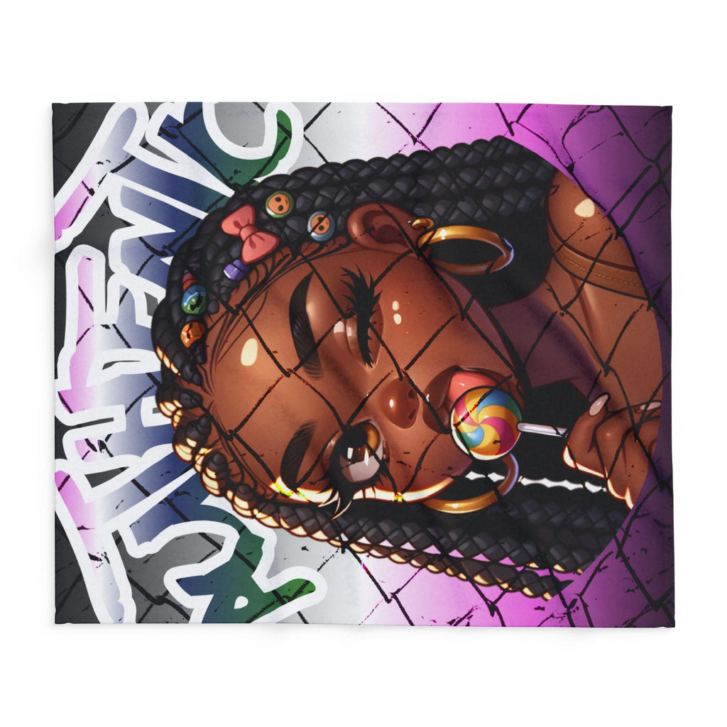 Authentic Girl Blanket | Urban Graffiti Arctic Fleece Blanket