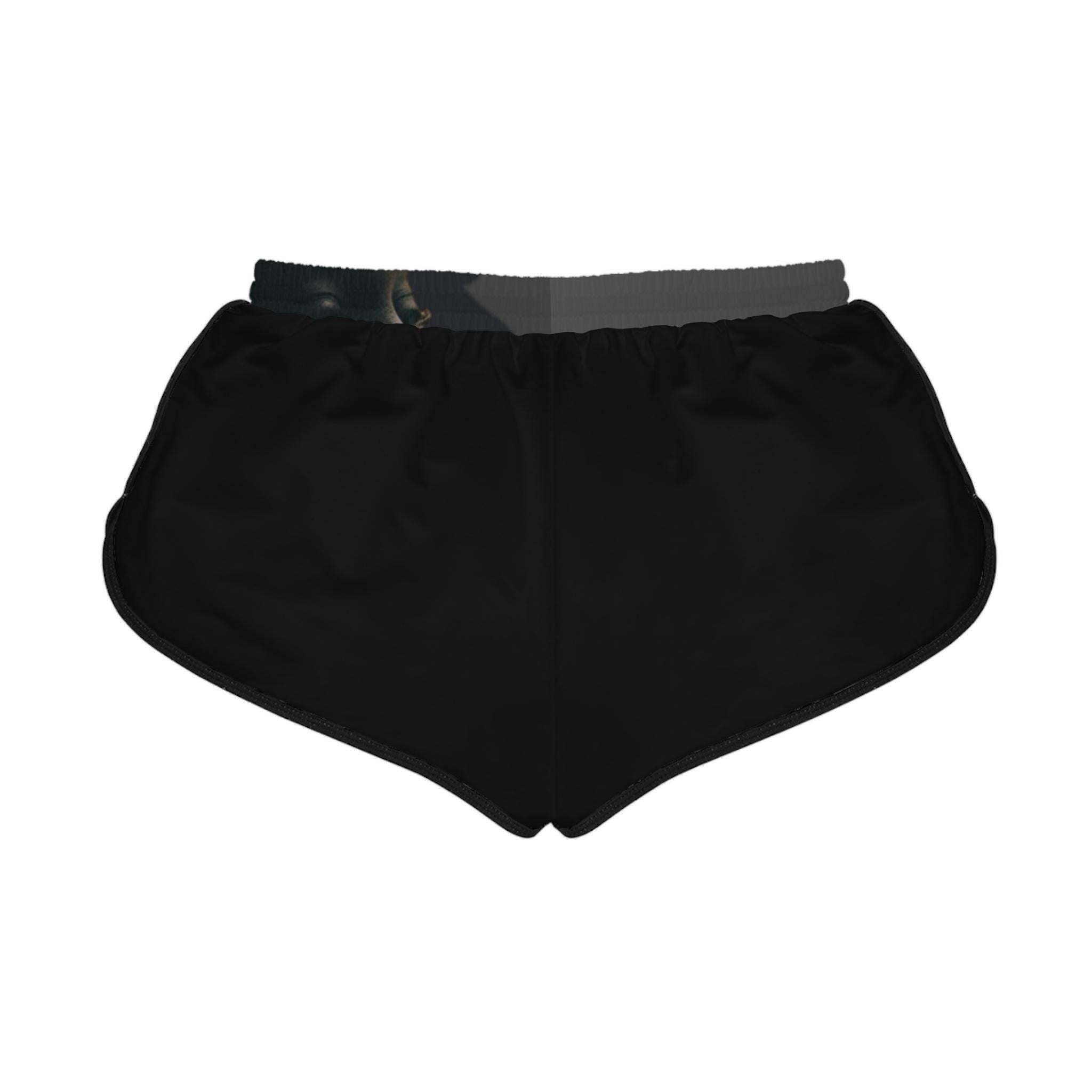 Sexy Black Portrait shorts | Women's Relaxed Shorts