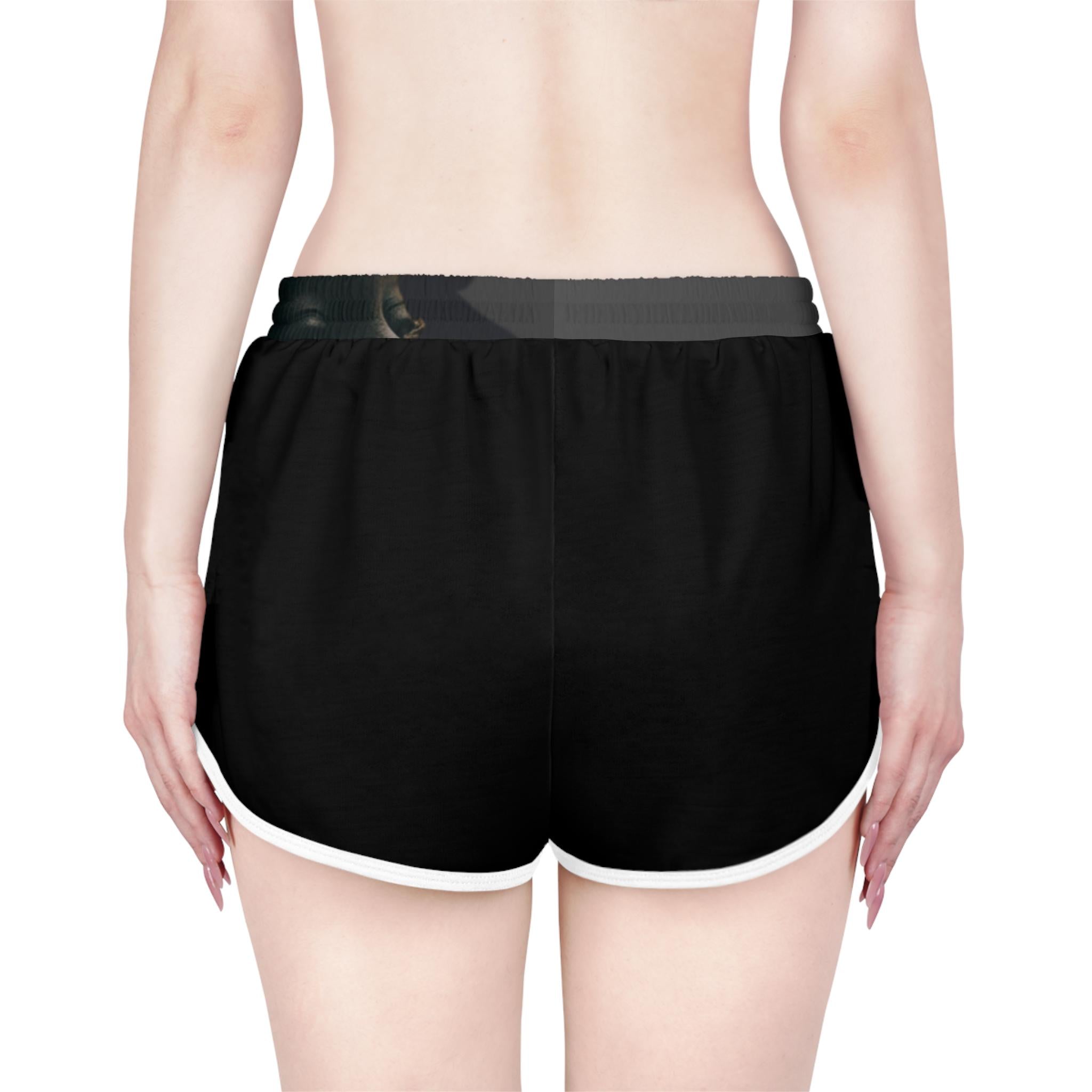 Sexy Black Portrait shorts | Women's Relaxed Shorts