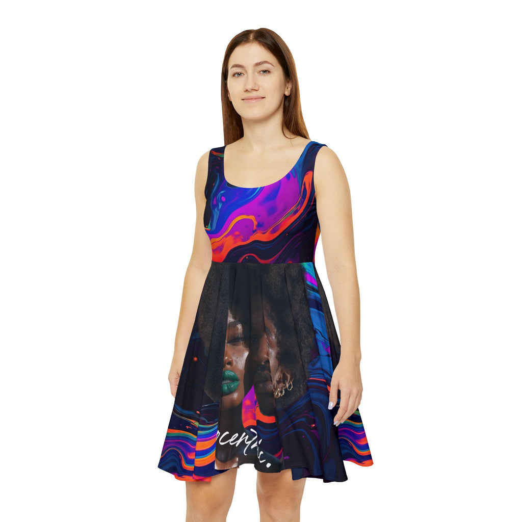 Afrocentric Swirl Women's Skater Dress | AOP