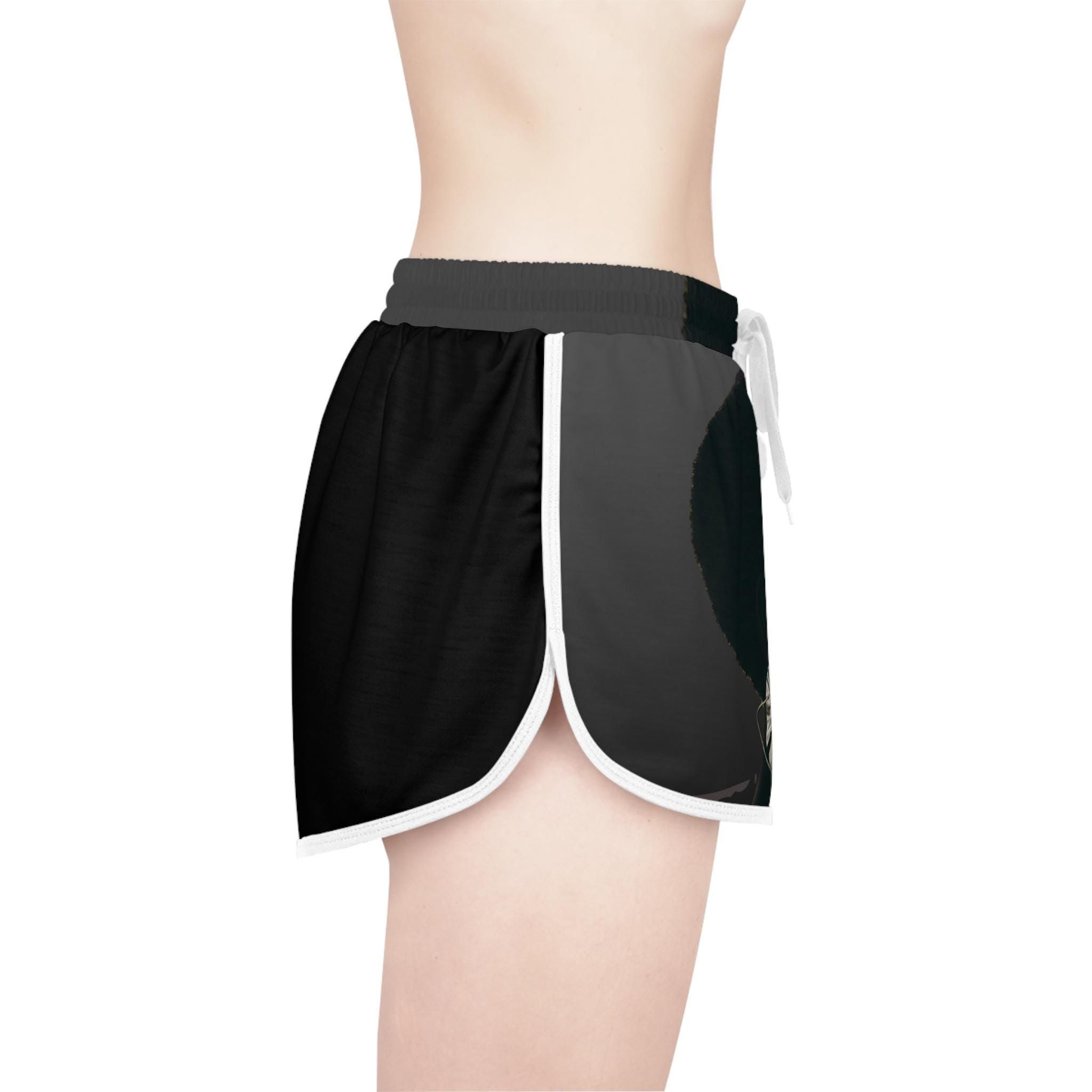 Sexy Black Portrait shorts | Women's Relaxed Shorts
