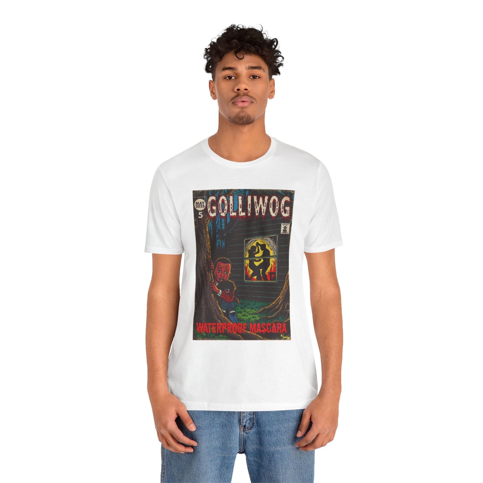Waterproof Mascara - Golliwog - Unisex Jersey Short Sleeve Tee