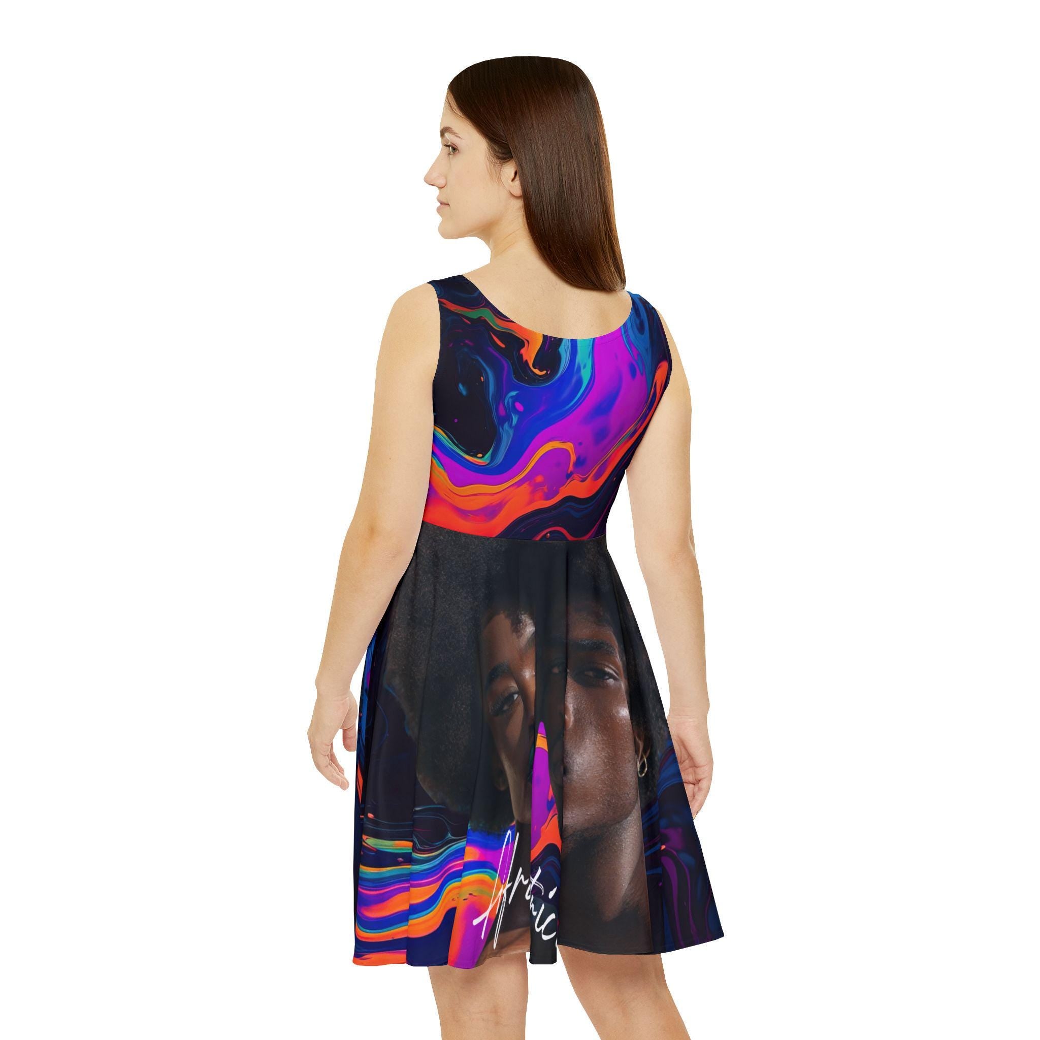 Afrocentric Swirl Women's Skater Dress | AOP