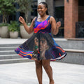 Afrocentric Swirl Women's Skater Dress | AOP