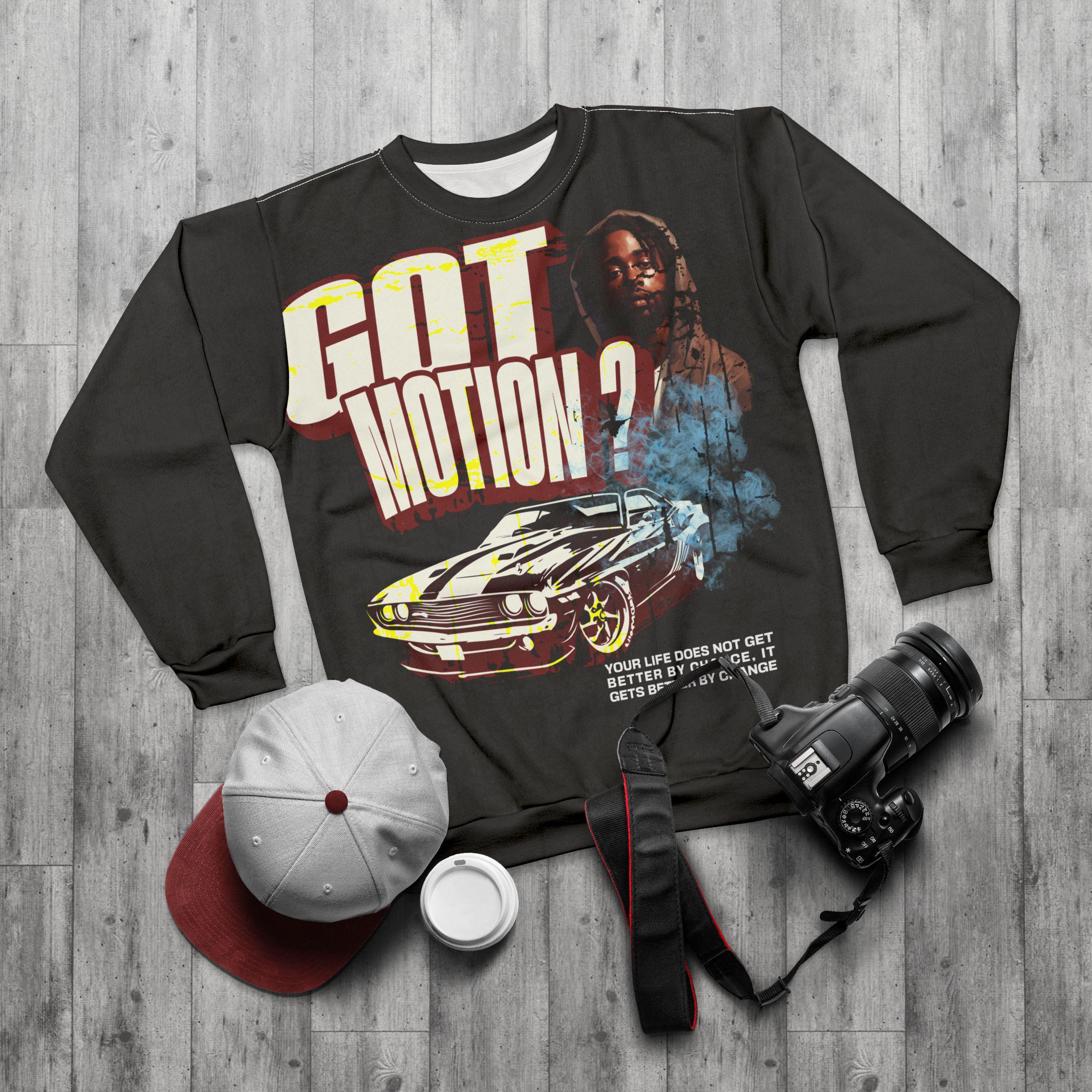 Got Motion car graphic Sweatshirt | vintage muscle car, racing slogan