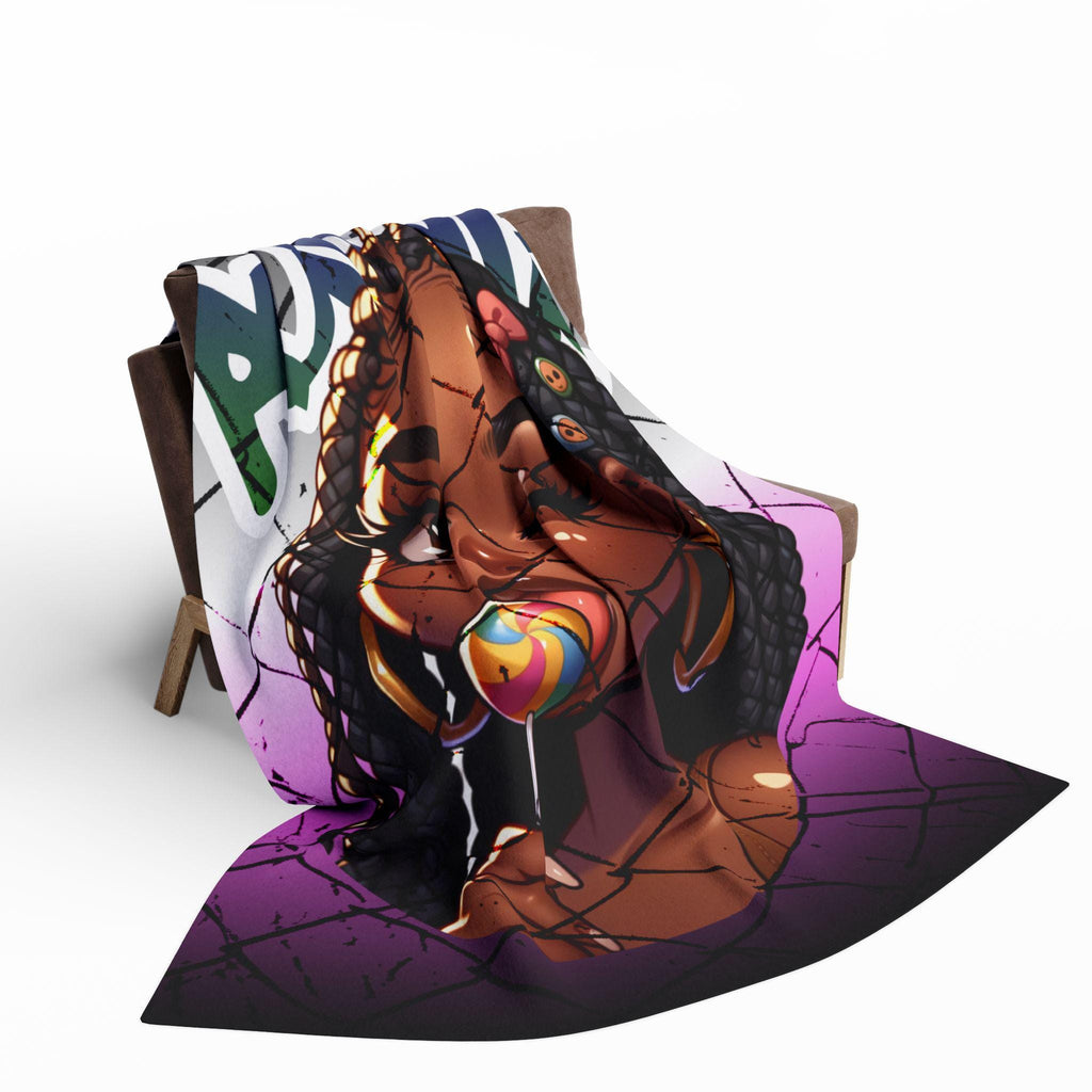 Authentic Girl Blanket | Urban Graffiti Arctic Fleece Blanket