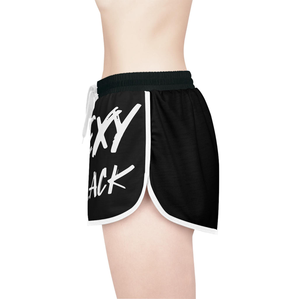 Sexy Black Portrait shorts | Women's Relaxed Shorts