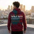 Culture Typography Hoodie | Red Splatter Graphic Pullover